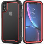 Wholesale iPhone Xr Clear Dual Defense Case (Red)